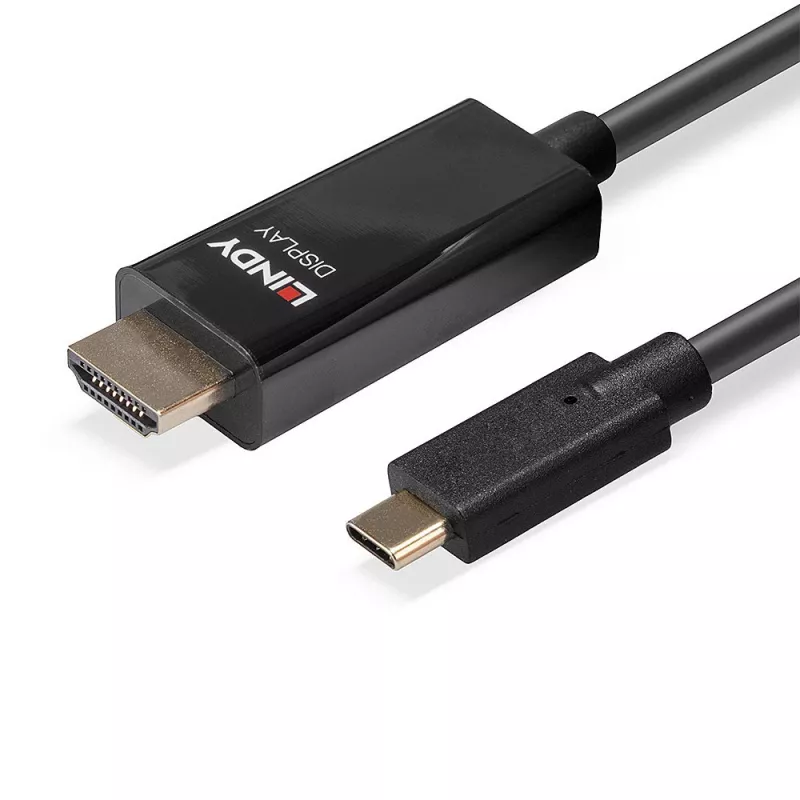 Lindy 10m USB Type-C uz HDMI 4K60 Adaptera Kabelis ar HDR