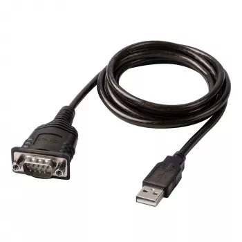 Lindy 43413 seriālais kabelis Pelēks 1.5 m USB Type-A RS-232