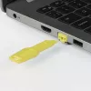 Lindy RJ45 Portu Bloķētāji Dzelteni, 10gab + 1 Atslēga