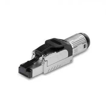 Lindy RJ-45 Cat.6/6A Bezinstrumentu Lauka Spraudnis, RJ45, Melns, Sudrabs, Metāls, CE, REACH, RoHS, UKCA, 240 g, 133 mm
