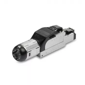 Lindy RJ-45 Cat.6/6A Bezinstrumentu Lauka Spraudnis, RJ45, Melns, Sudrabs, Metāls, CE, REACH, RoHS, UKCA, 240 g, 133 mm