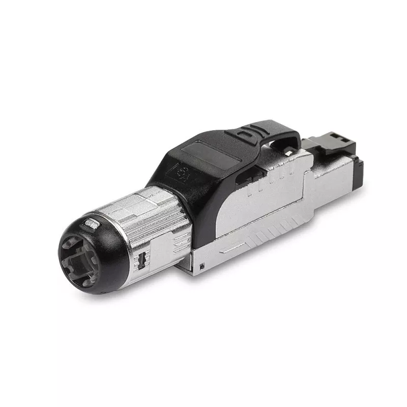 Lindy RJ-45 Cat.6/6A Bezinstrumentu Lauka Spraudnis, RJ45, Melns, Sudrabs, Metāls, CE, REACH, RoHS, UKCA, 240 g, 133 mm