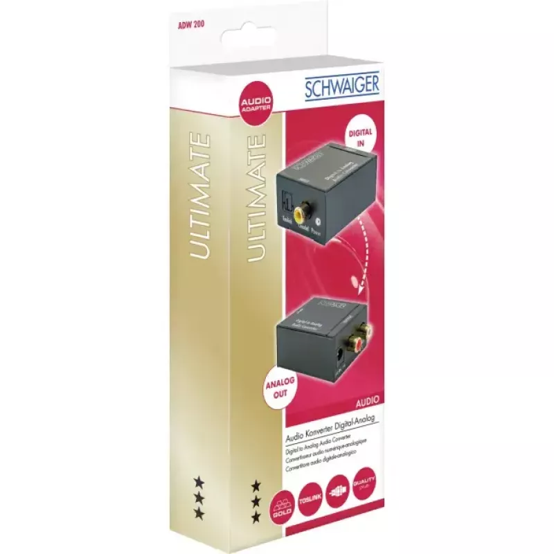 SCHWAIGER ADW200 513 Melns – Barošanas bloks 5V/1A kompaktam lietojumam