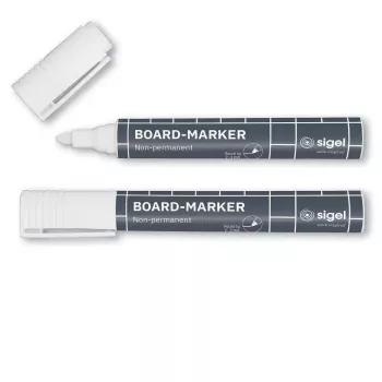 Marķieris Sigel BA715 2 gab. Smalks/Bullet gals Balts