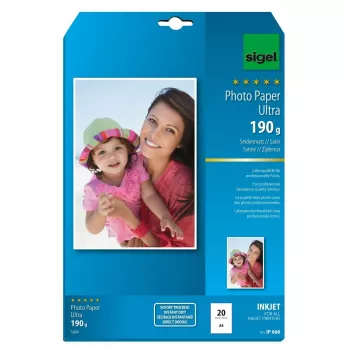 Fotopapīrs Satin A4 Sigel InkJet Ultra 190g/m² 20 loksnes