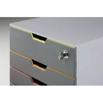 Durable VARICOLOR Safe 760627 – 4 krāsu atvilktņu kaste ar slēdzi
