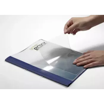 Durable 829419 A5 caurspīdīga dokumentu kabatiņa ar līmējošo malu, 150 x 210 mm, 25 gab.