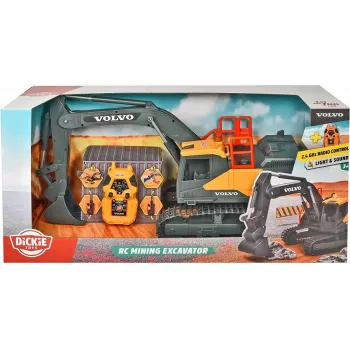 RC Ekskavators Dickie Volvo Mining 2,4 GHz ar tālvadību
