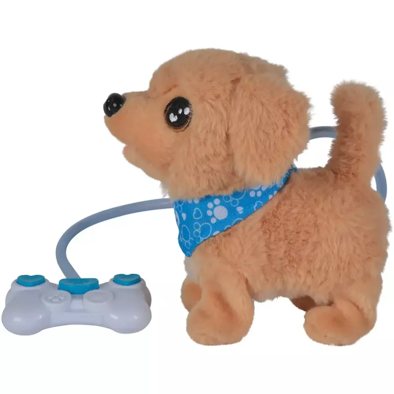 Simba ChiChi LOVE Loomy mīkstā rotaļlieta Zelta retrīvers, 20 cm, bēšā un rozā krāsā