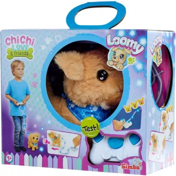 Simba ChiChi LOVE Loomy mīkstā rotaļlieta Zelta retrīvers, 20 cm, bēšā un rozā krāsā