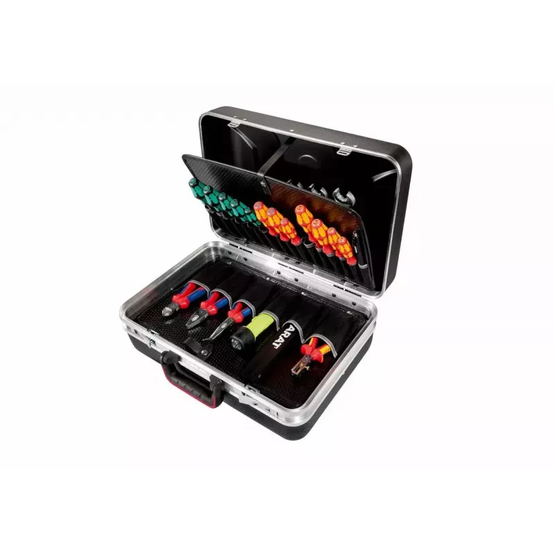 Instrumentu kaste Parat SILVER Style Black Aluminium Plastic