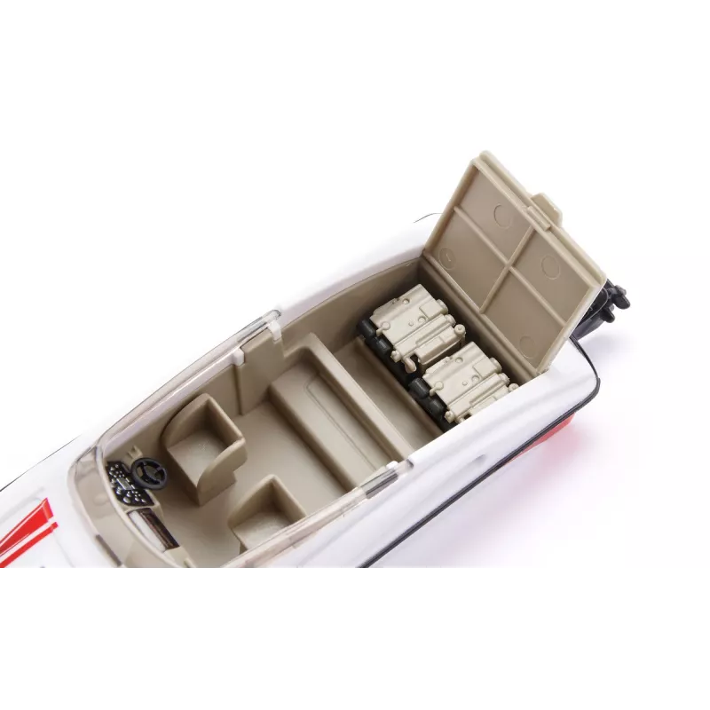 Siku Ford F150 ar motorlaivu auto modelis 1:50 salikts komplekts