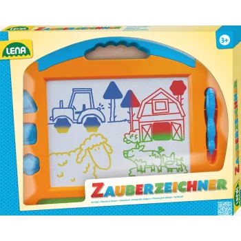 Bērnu magnētiskais zīmēšanas dēlis Simm Spielwaren Colour magic drawing board big