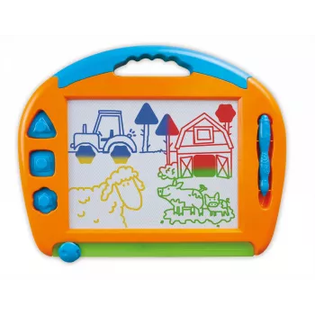 Bērnu magnētiskais zīmēšanas dēlis Simm Spielwaren Colour magic drawing board big