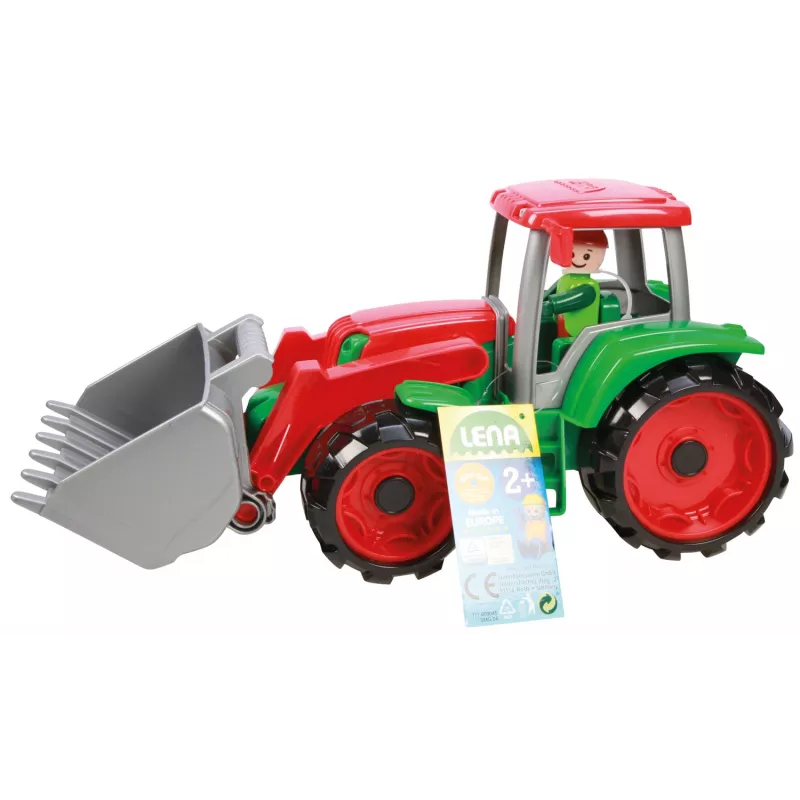 LENA 04407 Traktors ar lāpstu un figūriņu