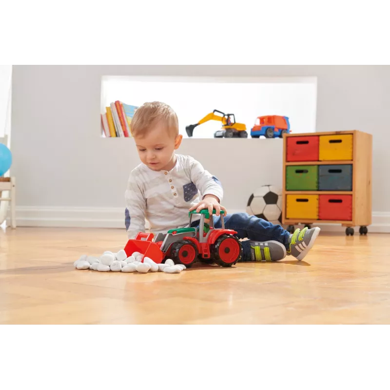 LENA 04407 Traktors ar lāpstu un figūriņu