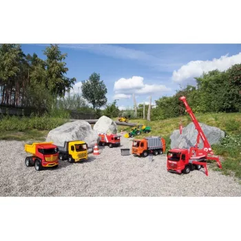 Lena GIGA TRUCKS Traktors ZL-02080 ar frontālo iekrāvēju un ekskavatoru