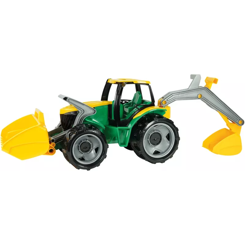 Lena GIGA TRUCKS Traktors ZL-02080 ar frontālo iekrāvēju un ekskavatoru