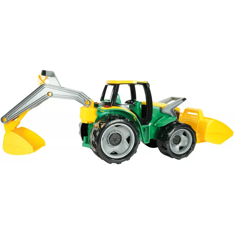 Lena GIGA TRUCKS Traktors ZL-02080 ar frontālo iekrāvēju un ekskavatoru