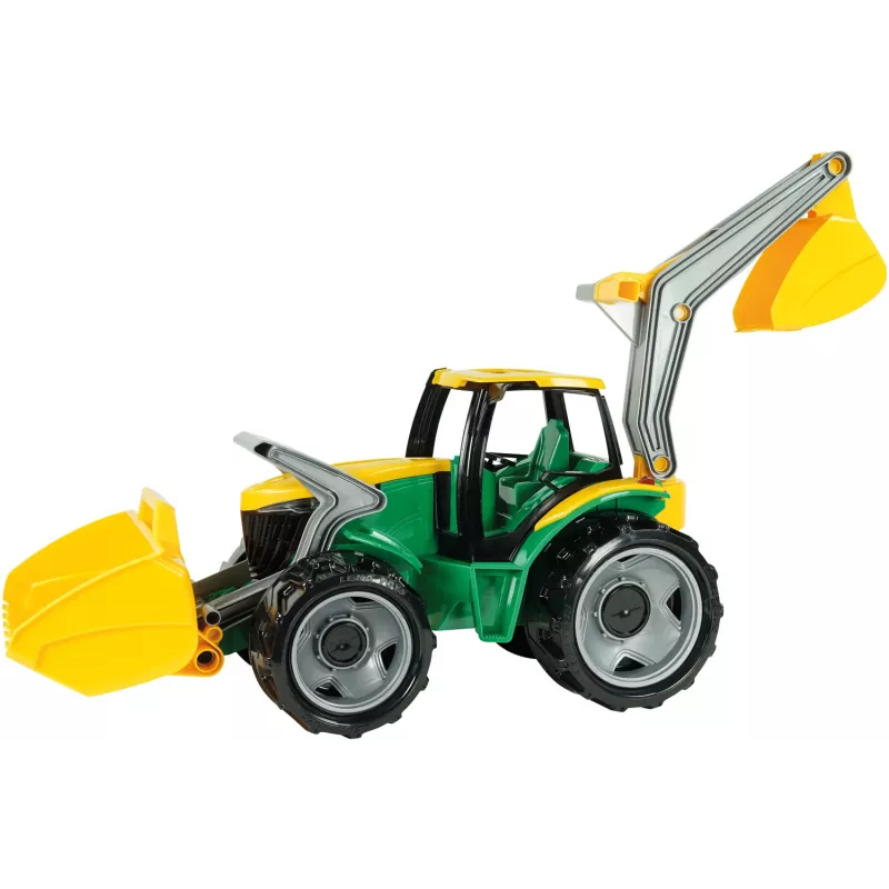 Lena GIGA TRUCKS Traktors ZL-02080 ar frontālo iekrāvēju un ekskavatoru