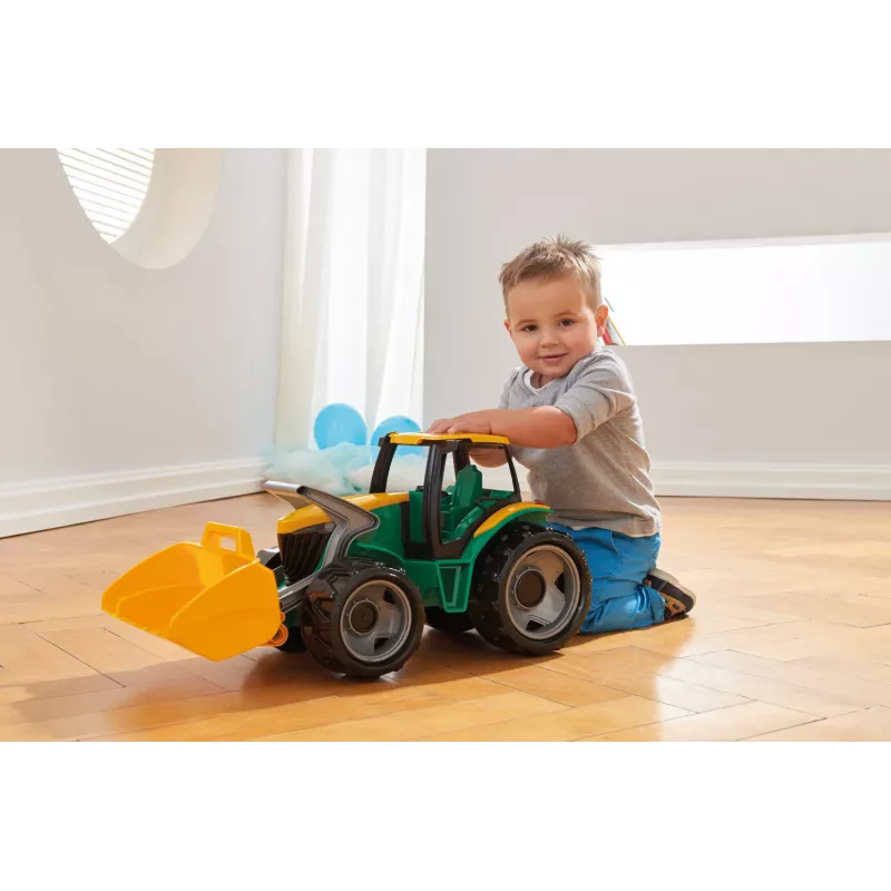 Lena GIGA TRUCKS Traktors ZL-02080 ar frontālo iekrāvēju un ekskavatoru