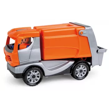 Lena Truckies Atkritumu Vedējs, Kravas Auto, 2 gadi, Plastmasa, Pelēks, Oranžs
