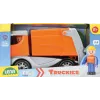 Lena Truckies Atkritumu Vedējs, Kravas Auto, 2 gadi, Plastmasa, Pelēks, Oranžs