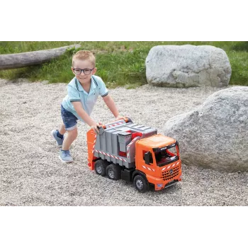 Lena GIGA TRUCKS Arocs atkritumu savācējs ar uzlīmēm