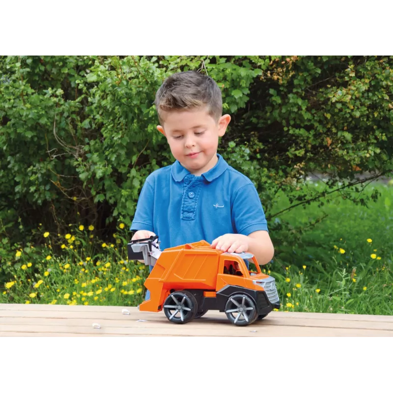 Atkritumu mašīna Lena TRUXX SM04534 Gumija Tērauds Oranža 2+ gadi