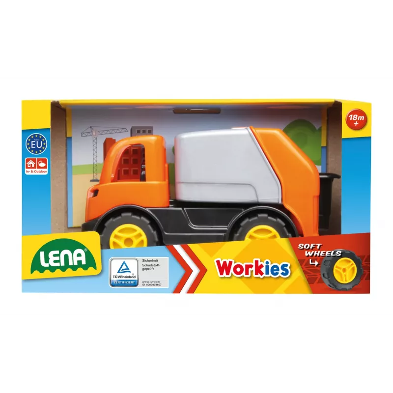 Atkritumu vedējs Lena 01264 — metāla un plastmasas bērnu rotaļlieta, daudzkrāsaina, no 1,5 gadiem