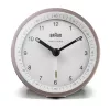 Braun BC07 kvarca modinātājpulkstenis rozā, balts