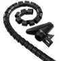 Hama kabeļu saišķošā caurule Easy Cover, 2,5 m, 20 mm, melna