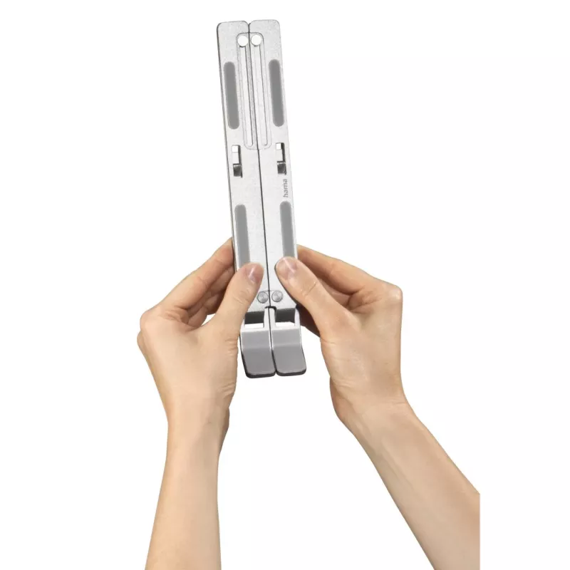 Hama Alumīnija klēpjdatora statīvs Sudrabs 39,1 cm (15,4 collas)