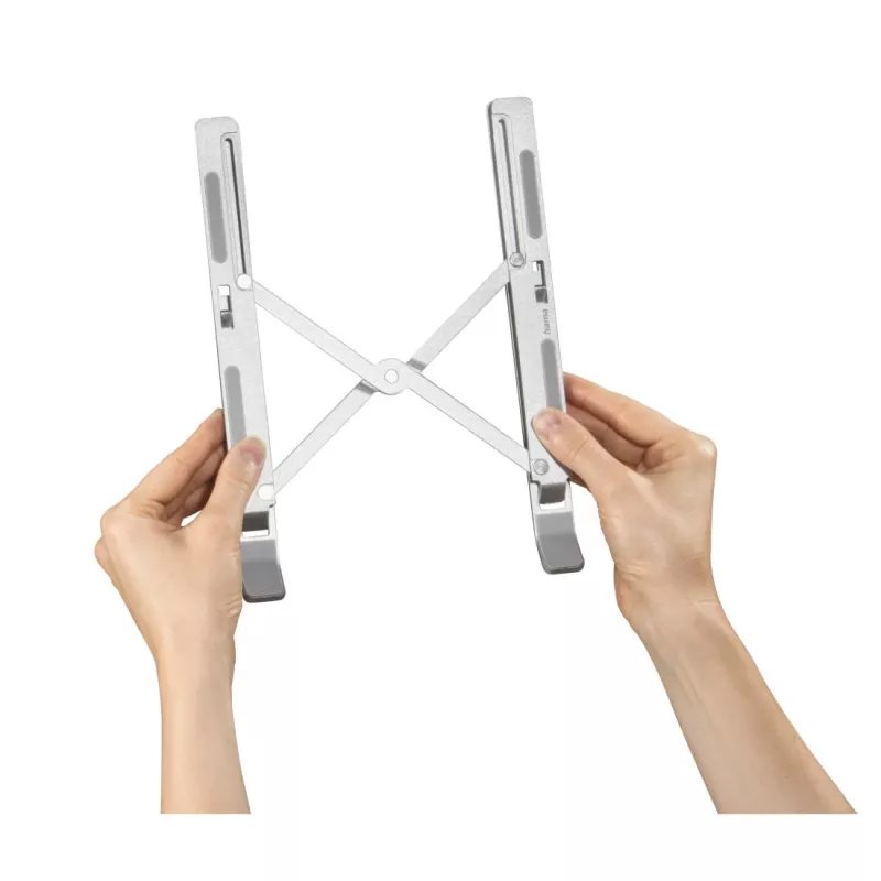 Hama Alumīnija klēpjdatora statīvs Sudrabs 39,1 cm (15,4 collas)