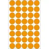 Daudzfunkcionālas etiķetes HERMA 2254 spīdīgi oranžas, apaļas, 19 mm