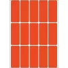 Daudzfunkciju etiķetes HERMA 2412 20x50 mm sarkans matēts papīrs, roku rakstīšanai