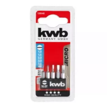 KWB 128540 skrūvgrieža uzgaļu komplekts — 5 plakanie uzgaļi, 28 mm