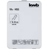 Urbju komplekts KWB 421856 19 gab. Twist urbji 1.0 - 10 mm