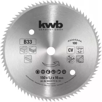 Zāģa asmens ripzāģim KWB 583311 250mm 40 zobi