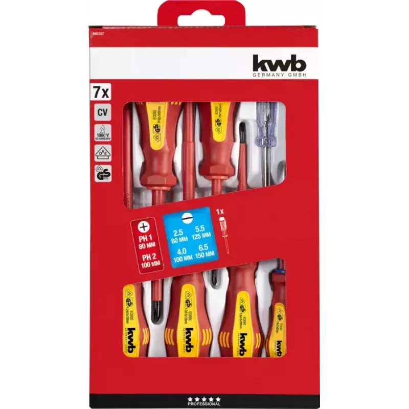 Manuālo skrūvgriežu komplekts KWB 665307