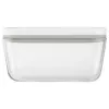 Pārtikas uzglabāšanas kaste ZWILLING FRESH & SAVE Taisnstūra 0,9 L, stikla trauks ar plastmasas bloķējamu vāku, cepeškrāsns/mikroviļņu/ledusskapja droša