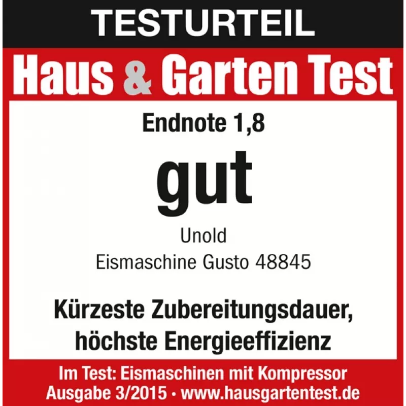 Unold 48845 Saldējuma gatavotājs ar kompresoru 2 L 180 W Melns, Nerūsējošais tērauds