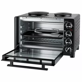 Unold Small Kitchen All in One — Brīvi stāvoša plīts ar cepeškrāsni, melna