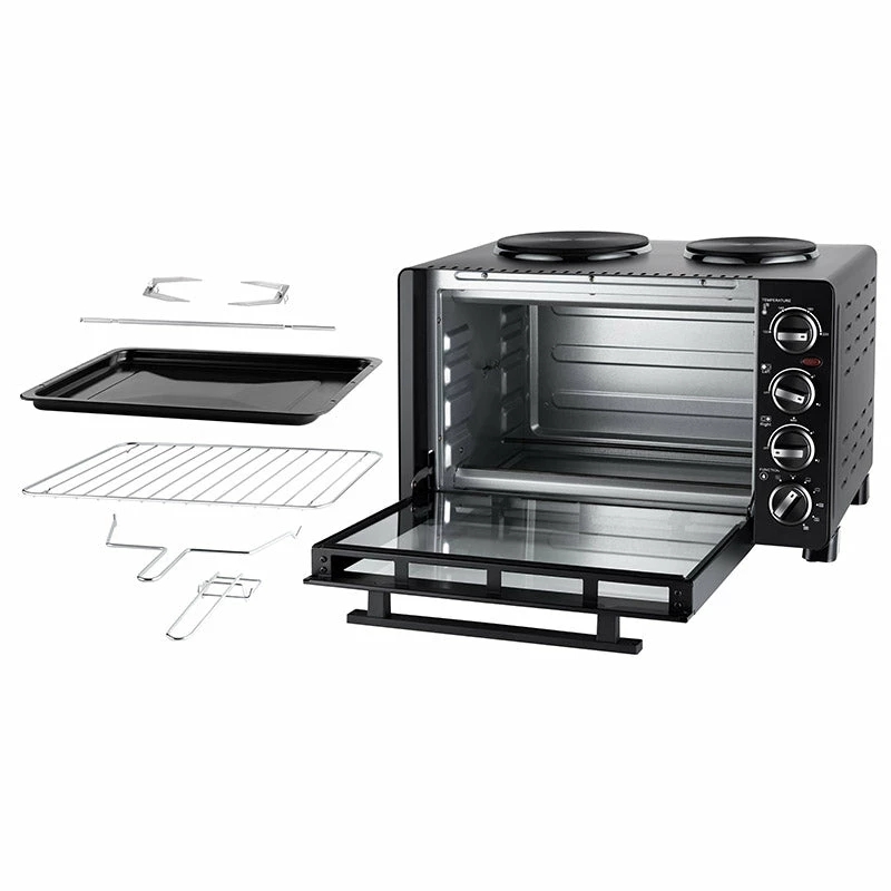 Unold Small Kitchen All in One — Brīvi stāvoša plīts ar cepeškrāsni, melna