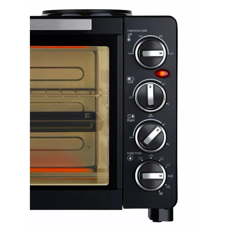Unold Small Kitchen All in One — Brīvi stāvoša plīts ar cepeškrāsni, melna