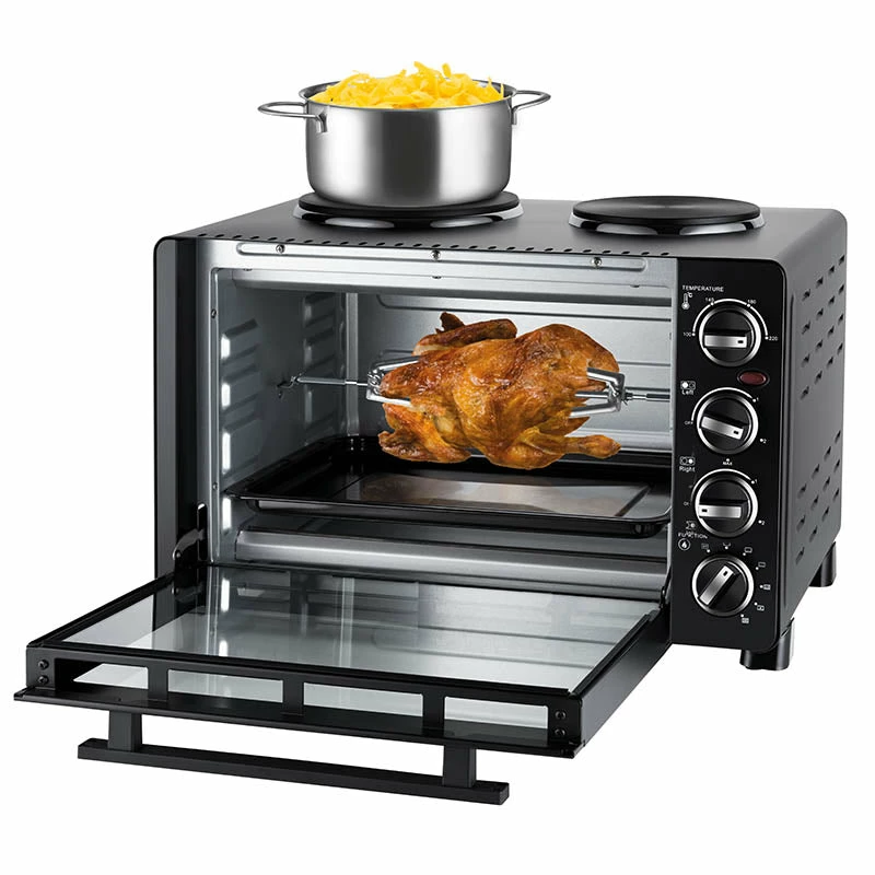 Unold Small Kitchen All in One — Brīvi stāvoša plīts ar cepeškrāsni, melna