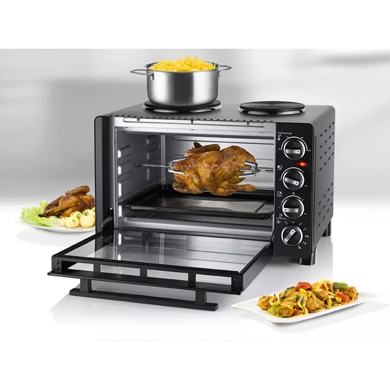 Unold Small Kitchen All in One — Brīvi stāvoša plīts ar cepeškrāsni, melna
