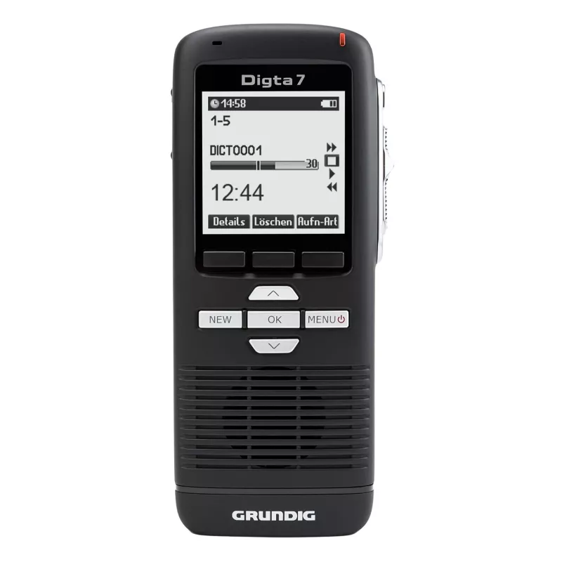 Grundig Digta 7 Stand-Alone Komplekts ar diktēšanas ierīci, doku, austiņām un pedāli