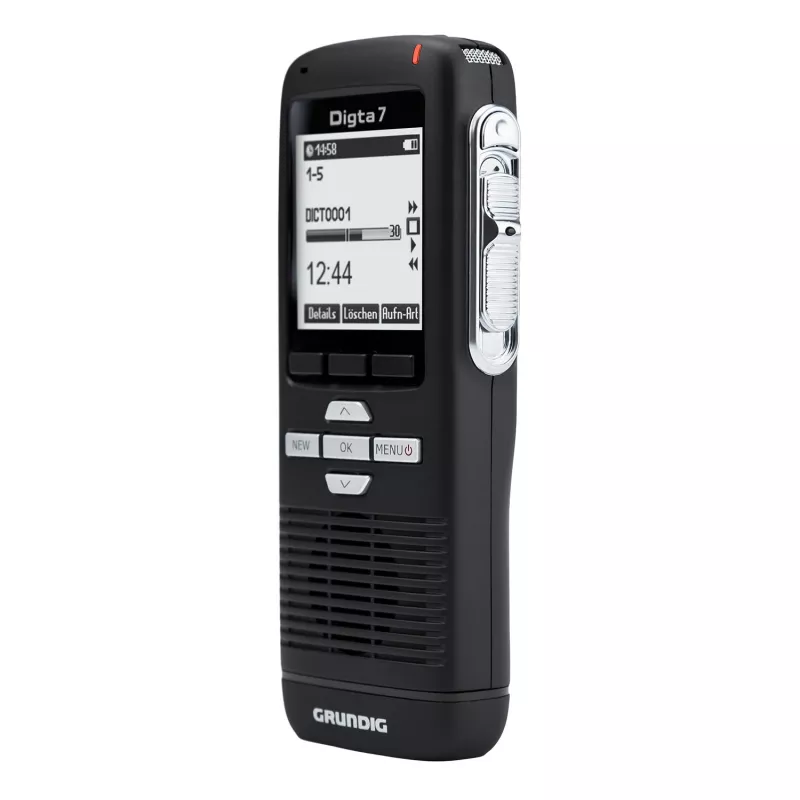 Grundig Digta 7 Stand-Alone Komplekts ar diktēšanas ierīci, doku, austiņām un pedāli