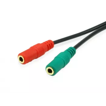 Equip 147943 audio kabelis 1.5 m 2 x 3.5mm 3.5mm Melns